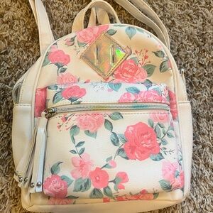 Mini floral backpack